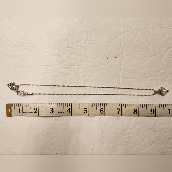 Brighton Heart Pendant Amulet Crystal Accents Necklace - Picture 4 of 5